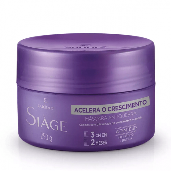 Máscara De Tratamento Eudora - Siàge Acelera O Crescimento | 250g