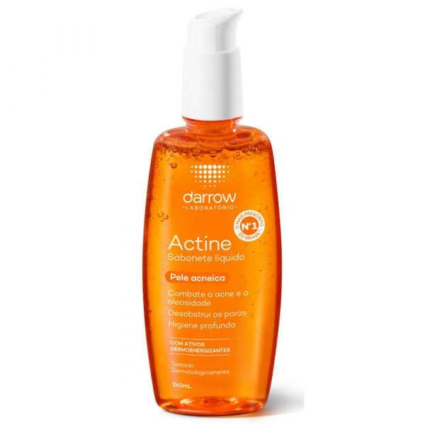 Darrow Actine Sabonete Líquido - Sabonete Líquido Facial Para Pele Acneica 140ml