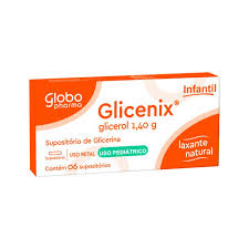 GLICENIX SUPOSITORIO DE GLICERINA 1,40GR COM 6 INFANTIL GLOBO PHARMA