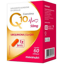 Coenzima Q10 50mg Com 60 Cápsulas Maxinutri